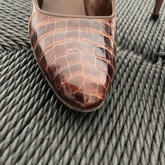 Vintage impeccable crocodile Andrew Geller size 6A - narrow feet - Picture 5 of 9